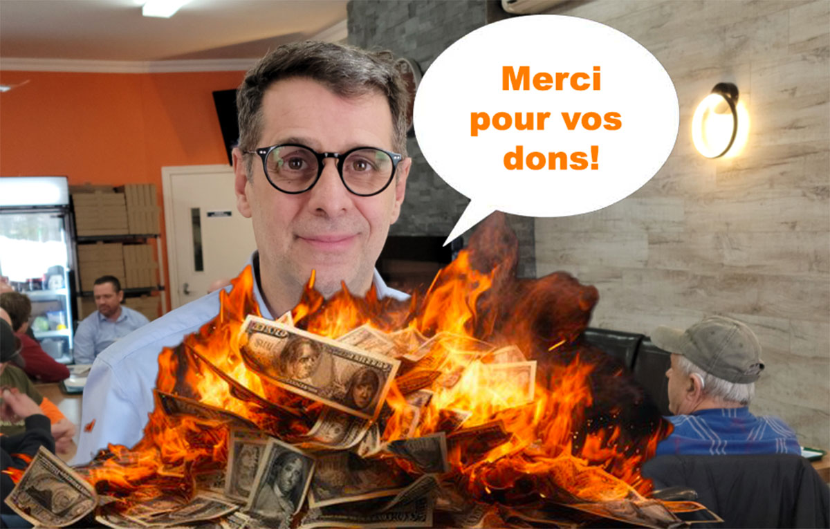 En ce moment, faire un don au PCQ, c’est un peu lancer son argent dans
