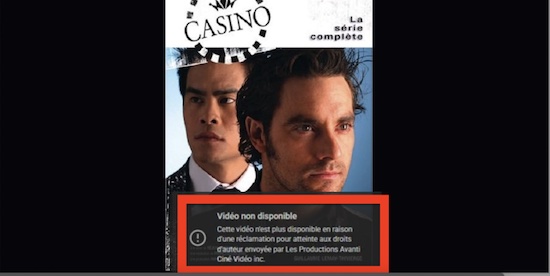 HAHAHA ! GLT n’a même pas les droits pour diffuser Casino sur TV ...